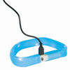 Opaska świecąca dla psa ładowana na USB Flash Light Band Silikonowa obroża LED świetlna zielona M-L