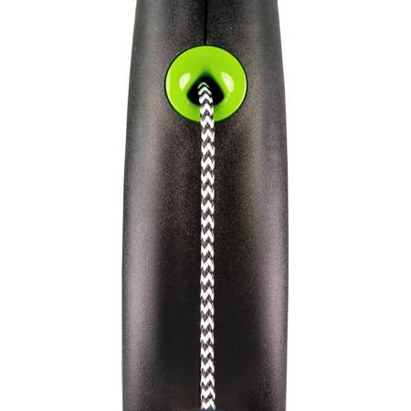 Flexi Black Design Smycz automatyczna Linka Small 5m czarno-zielona