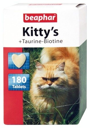 Przysmak witaminowy dla kota z tauryną i biotyną Kitty's Taurine-Biotine 180 tabletek