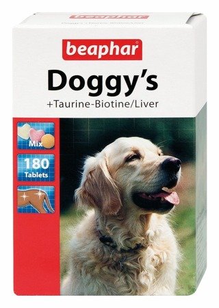 Przysmak witaminowy dla psa Beaphar Doggy's Taurine-Biotine/Liver 180 szt